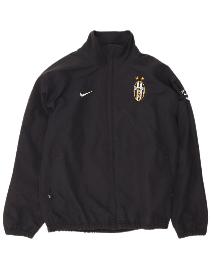 Nike Mens Juventus Tracksuit Top Jacket UK 35/37 Small Black Polyester