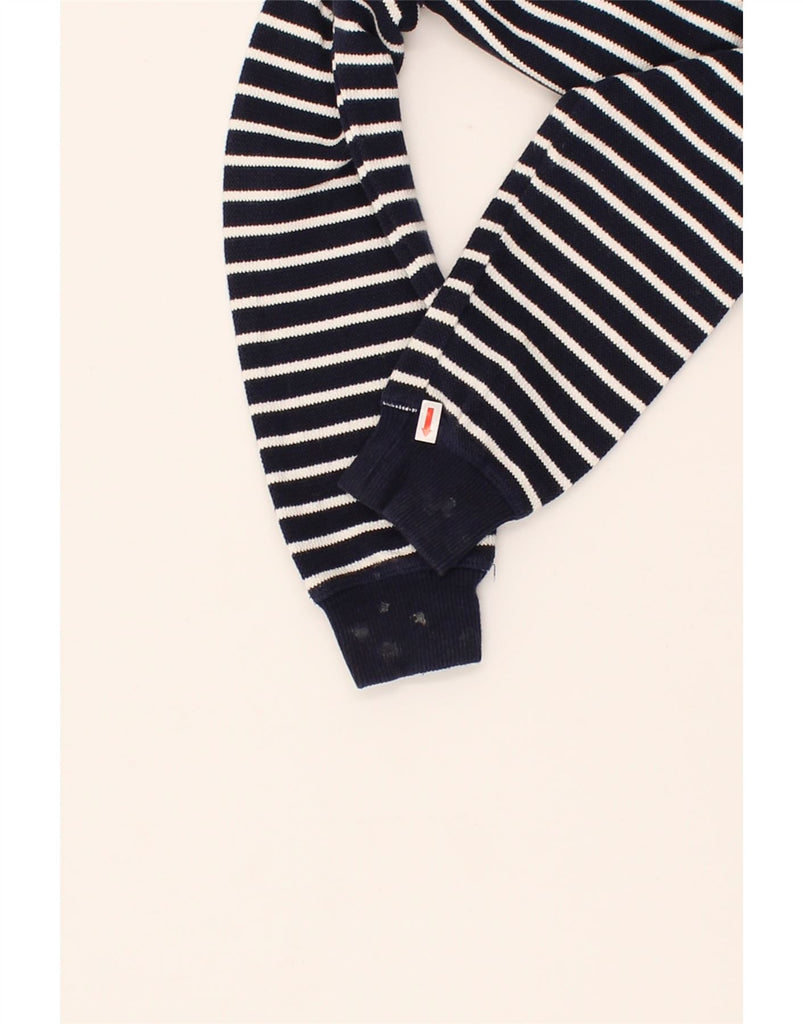 JOULES Girls Zip Hoodie Sweater 5-6 Years Navy Blue Striped Nautical Vintage Joules and Second-Hand Joules from Messina Hembry 