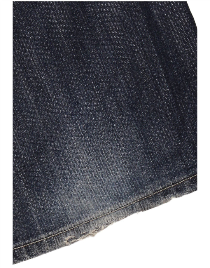 Mustang Womens Bootcut Jeans W35 L32 Navy Blue Cotton