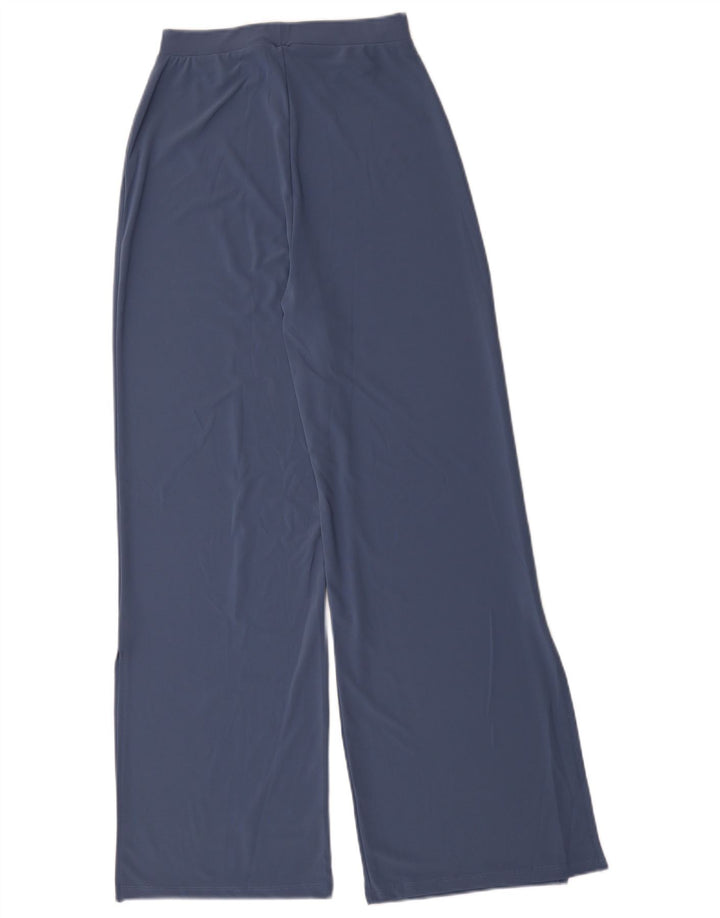 Zara Womens High Waist Tracksuit Trousers UK 8 Small Blue Polyester