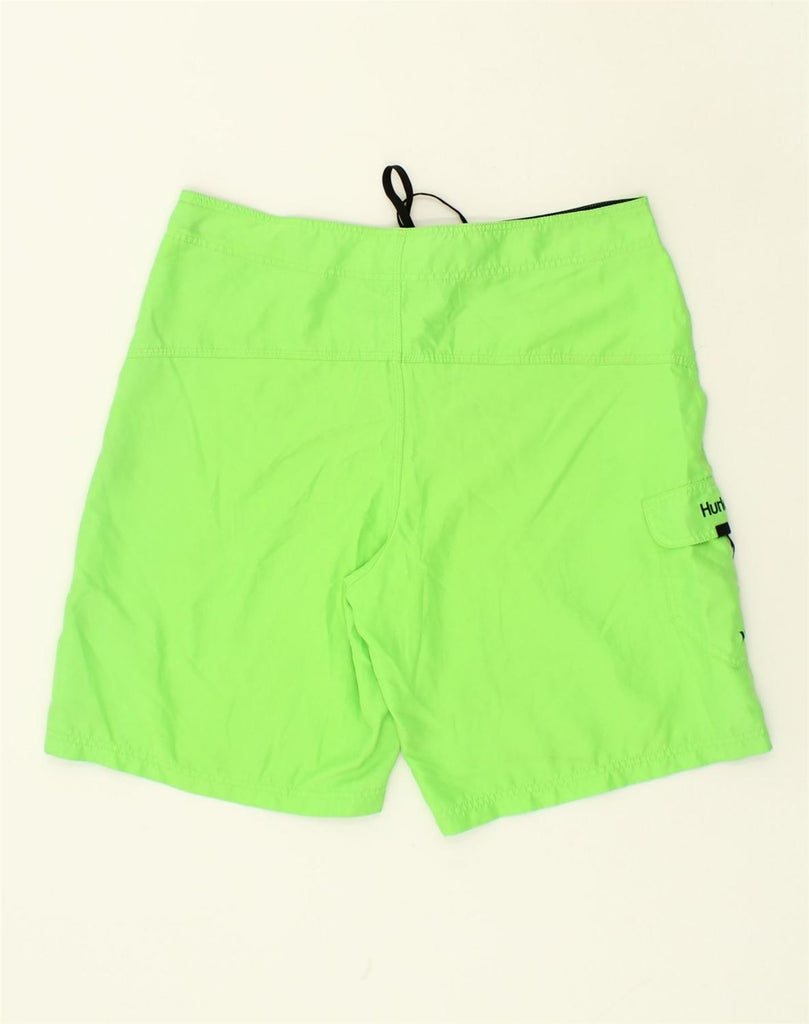 HURLEY Mens Swimming Shorts W36 Large Green Polyester | Vintage Hurley | Thrift | Second-Hand Hurley | Used Clothing | Messina Hembry 