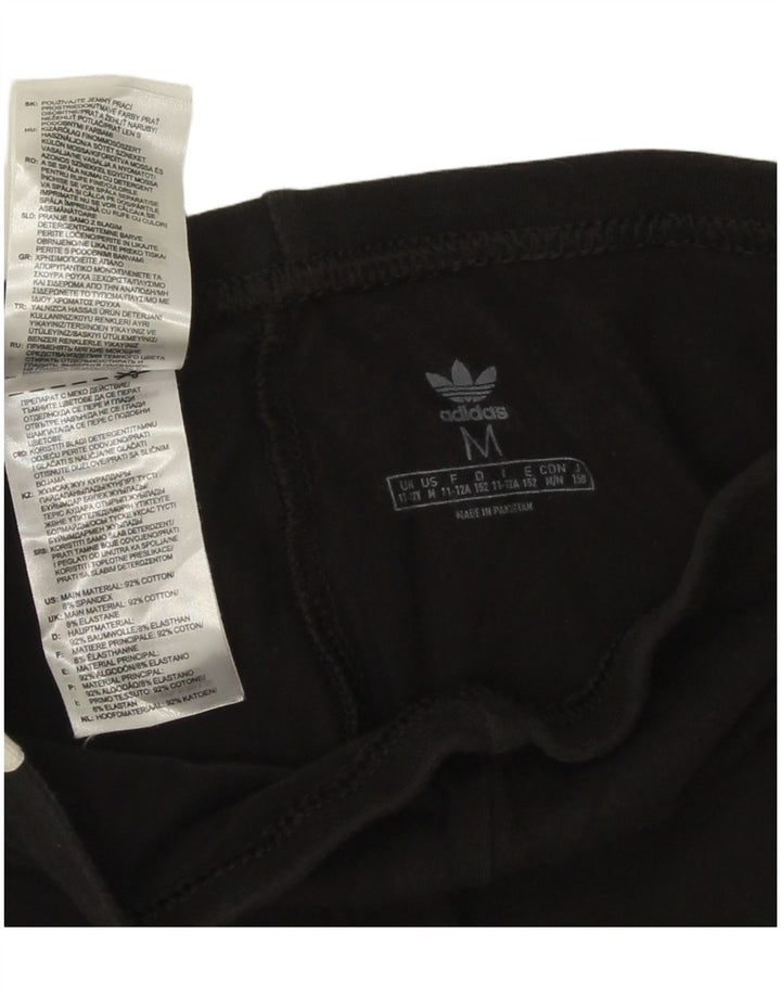 Adidas Girls Leggings 11-12 Years Medium Black Cotton
