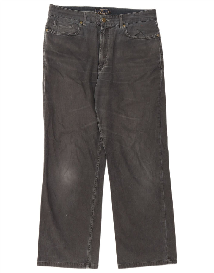 Marks & Spencer Mens Blue Harbour Straight Jeans W34 L29 Black Cotton