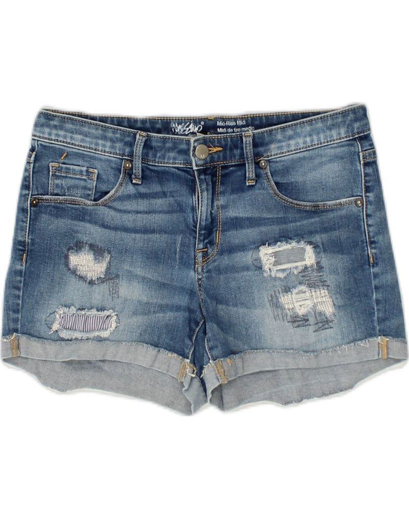 MOSSIMO Womens Distressed Denim Shorts US 6 Medium W32 Blue Cotton | Vintage Mossimo | Thrift | Second-Hand Mossimo | Used Clothing | Messina Hembry 