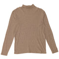 J. CREW Womens Roll Neck Jumper Sweater UK 14 Medium Beige Cotton