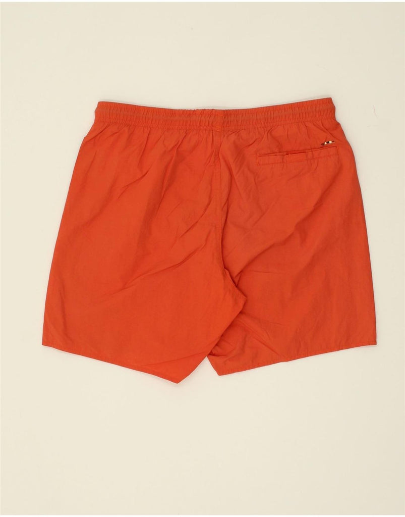 NAPAPIJRI Mens Graphic Swimming Shorts Small Orange Polyester | Vintage Napapijri | Thrift | Second-Hand Napapijri | Used Clothing | Messina Hembry 