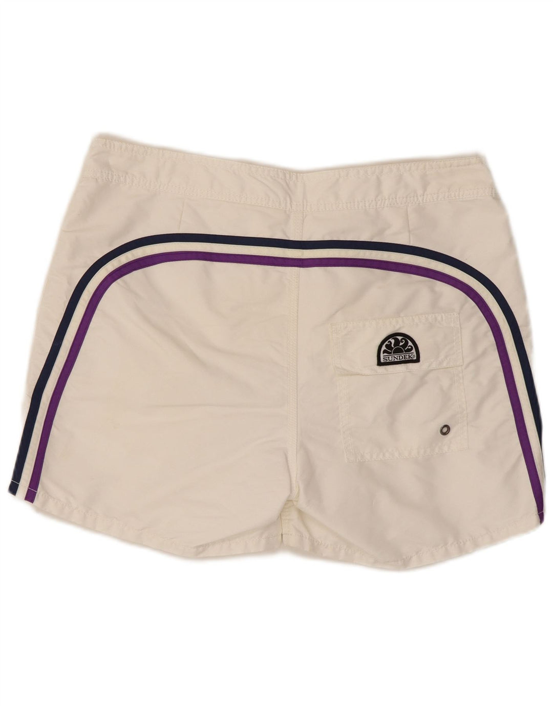 Sundek Mens Swimming Shorts Large  White Polyester