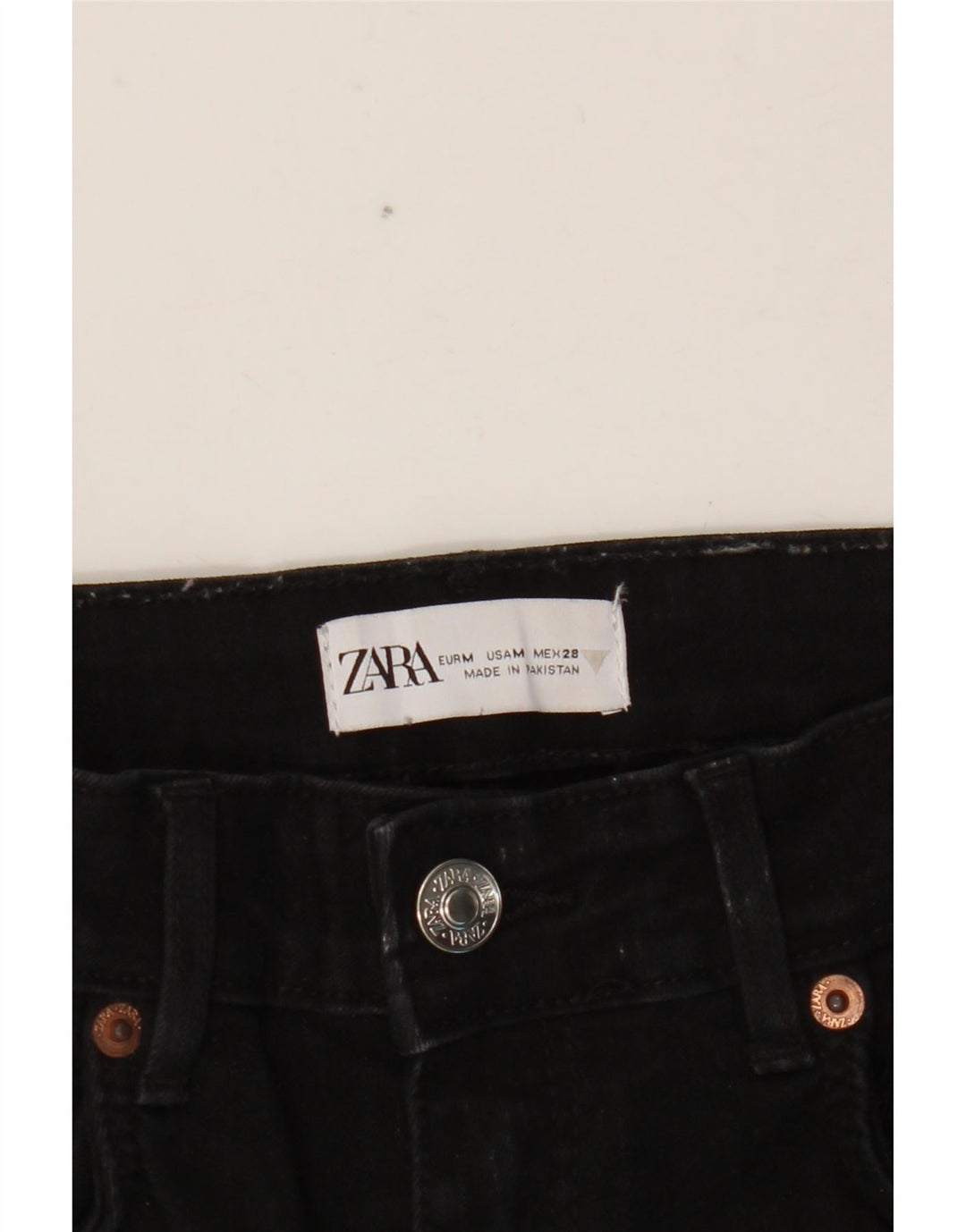 Zara Womens Skinny Jeans Medium W28 L26 Black