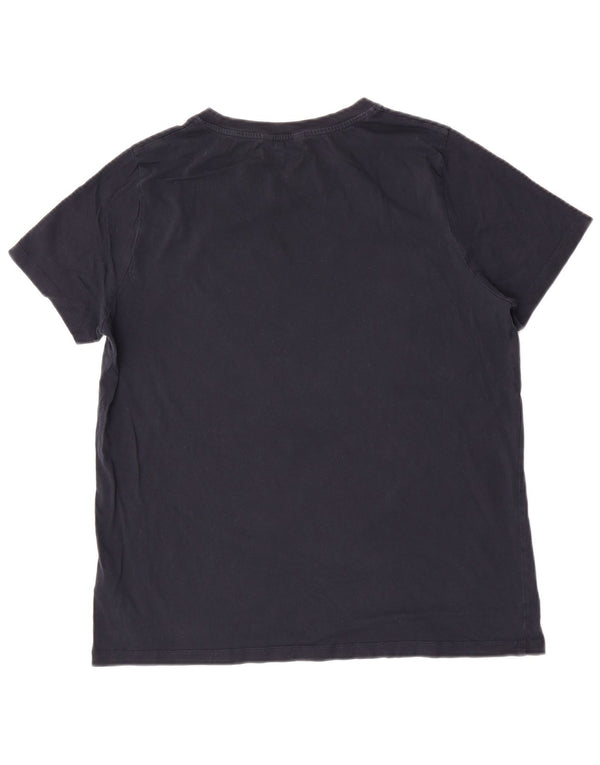Tommy Hilfiger Womens Graphic T-Shirt Top UK 18 XL Navy Blue Cotton