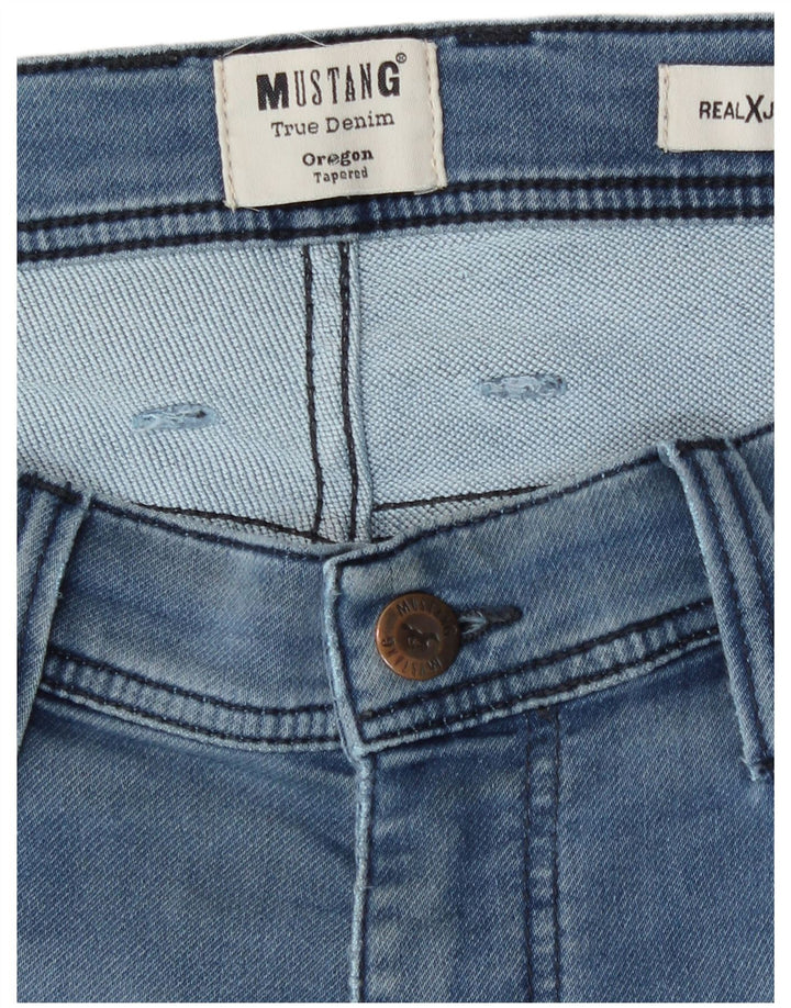 Mustang Mens Relaxed Fit Tapered Jeans W36 L30 Blue