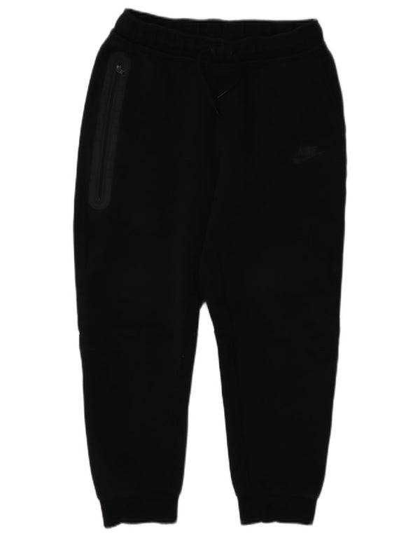 Nike Boys Tracksuit Trousers Joggers 12-13 Years Large Black Cotton