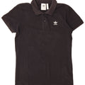 Adidas Mens Polo Shirt Medium Black Cotton