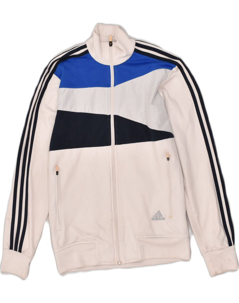 ADIDAS Mens Graphic Tracksuit Top Jacket Size 34/36 Small White | Vintage Adidas | Thrift | Second-Hand Adidas | Used Clothing | Messina Hembry 