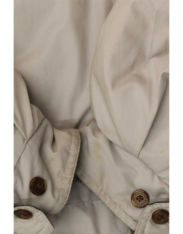 Vintage Mens Hooded Padded Jacket IT 56/58 3XL Grey Polyester