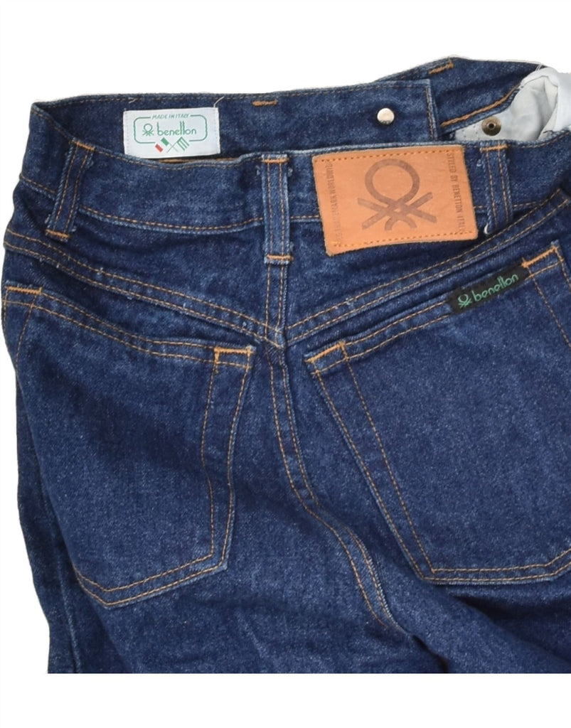 BENETTON Womens Tapered Jeans W24 L30 Blue Cotton | Vintage Benetton | Thrift | Second-Hand Benetton | Used Clothing | Messina Hembry 