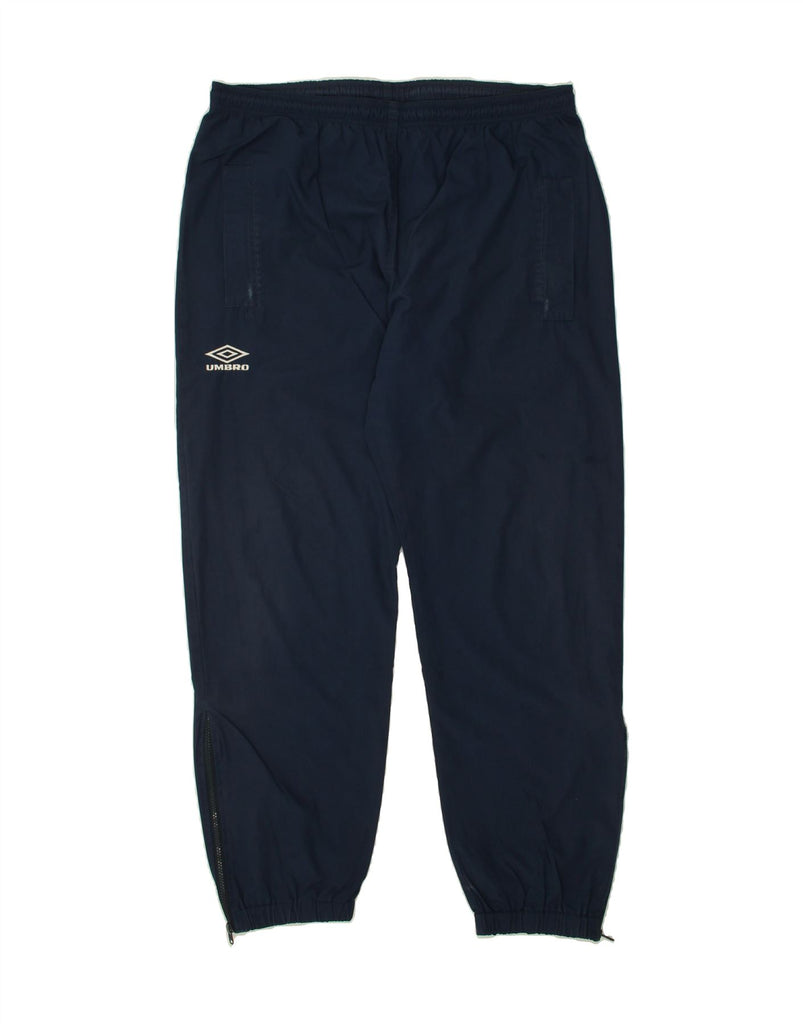 UMBRO Mens Tracksuit Trousers Joggers XL Navy Blue Polyester | Vintage Umbro | Thrift | Second-Hand Umbro | Used Clothing | Messina Hembry 