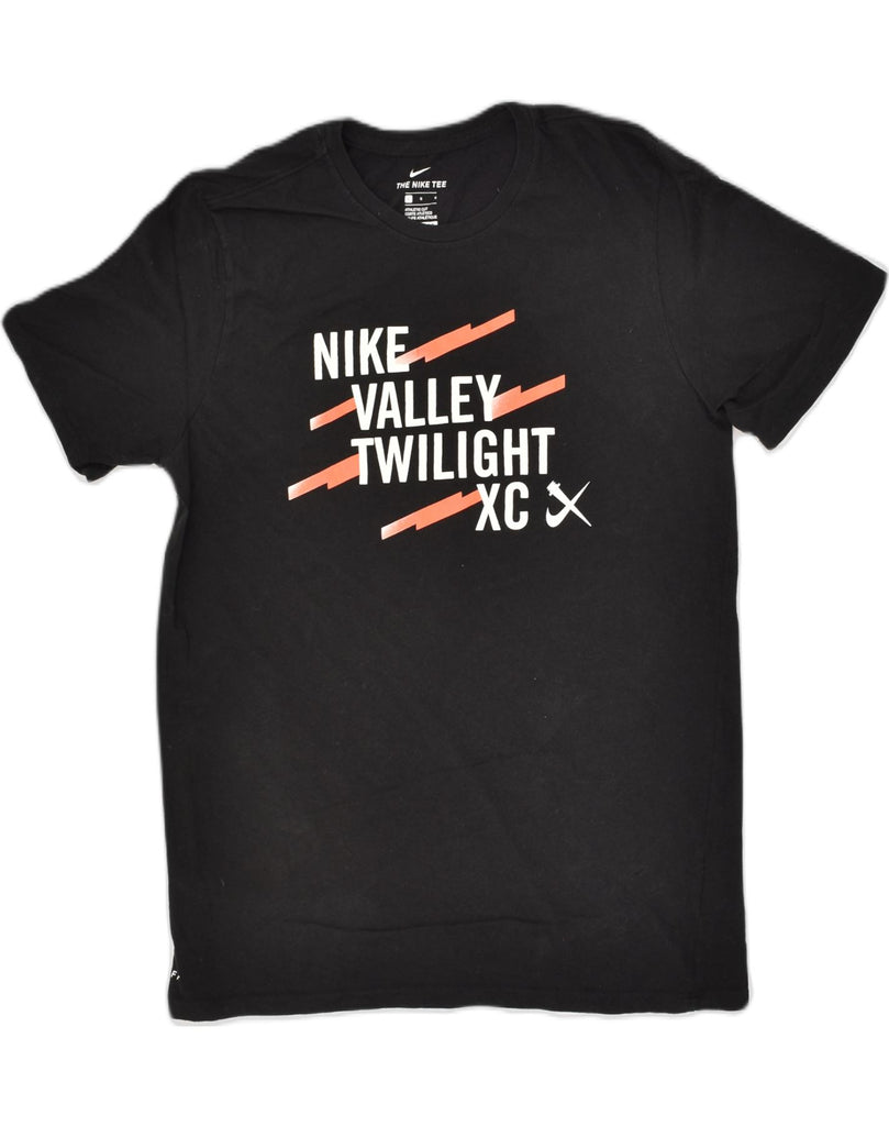 NIKE Mens Graphic T-Shirt Top Large Black Cotton | Vintage Nike | Thrift | Second-Hand Nike | Used Clothing | Messina Hembry 