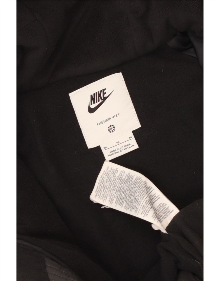 Nike Mens Therma-Fit Hooded Padded Jacket UK 38 Medium Black Polyester