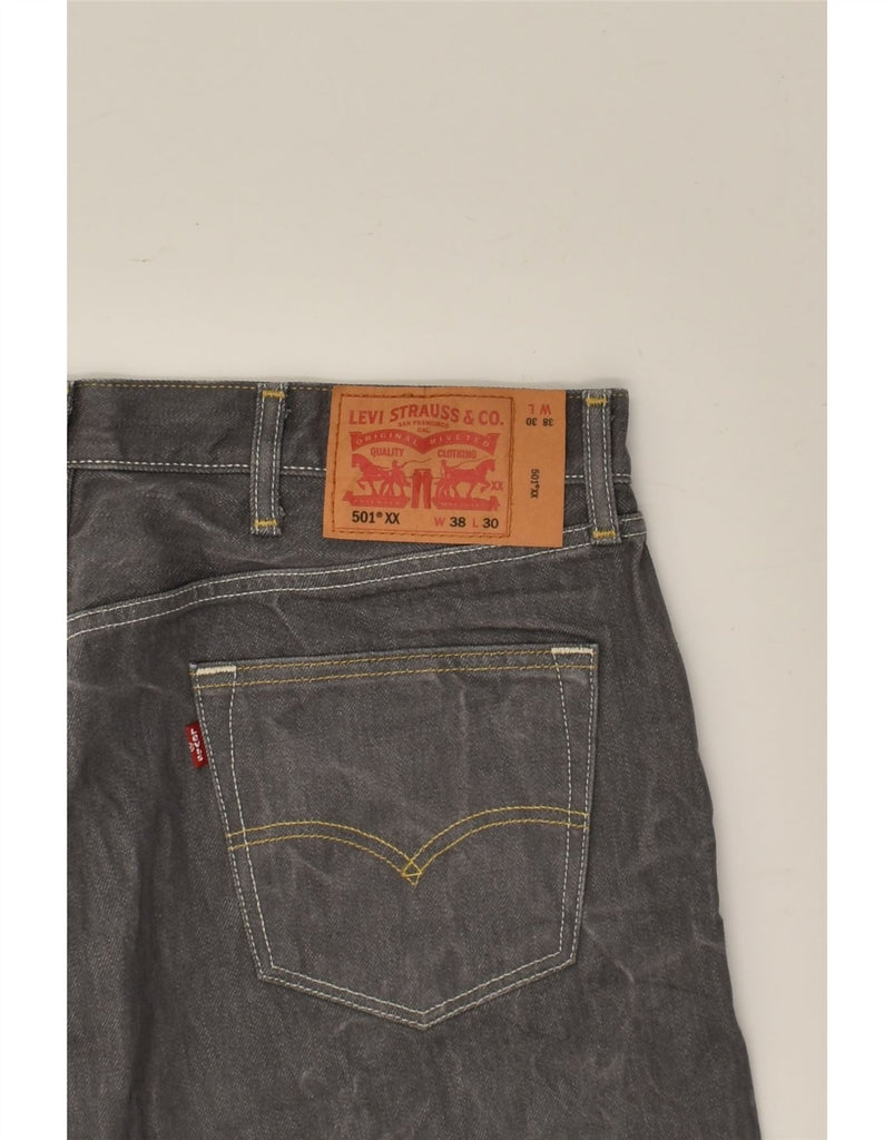 LEVI'S Mens 501 Straight Jeans W38 L26  Grey Cotton | Vintage Levi's | Thrift | Second-Hand Levi's | Used Clothing | Messina Hembry 