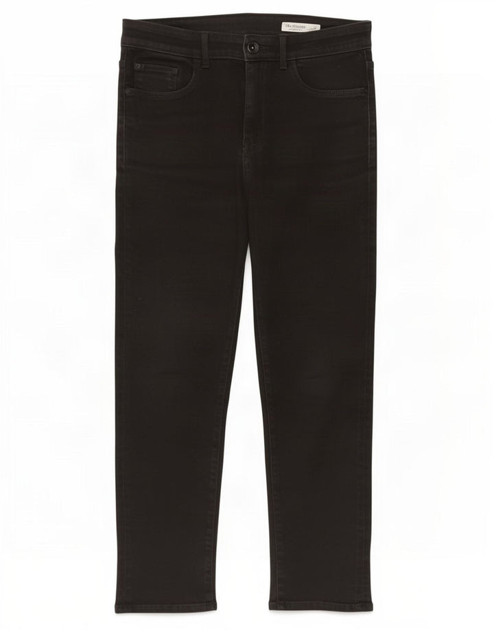 Marks & Spencer Womens The Harper Cropped Jeans UK 12 Medium W30 L24 Black