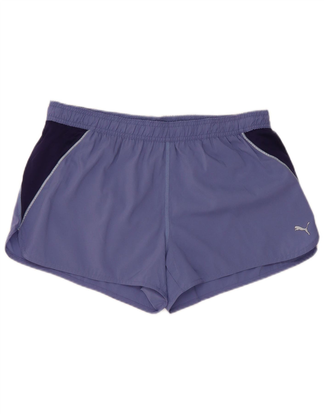 Puma Womens Sport Shorts UK 14 Large Purple Colourblock Polyester