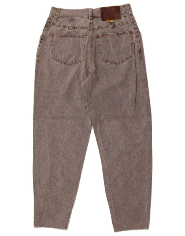 OFFSHORE Womens Crop High Waist Jeans W31 L26 Grey Cotton