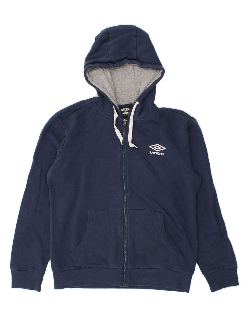 UMBRO Mens Zip Hoodie Sweater Large Navy Blue Vintage Umbro and Second-Hand Umbro from Messina Hembry 