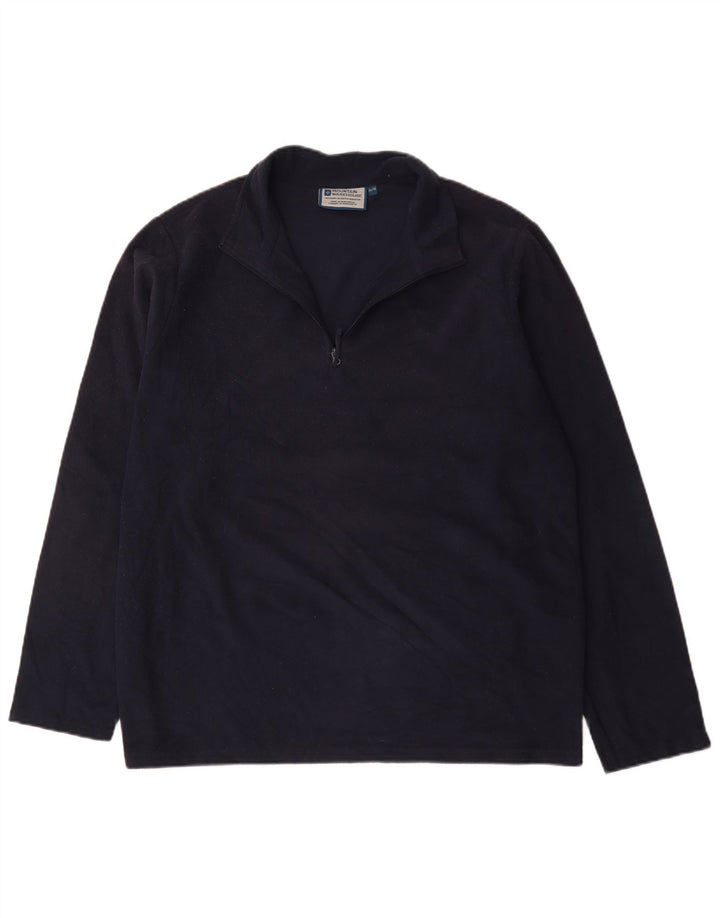 Mountain Warehouse Mens Zip Neck Fleece Jumper XL Navy Blue Polyester