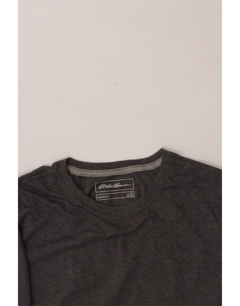EDDIE BAUER Mens Top Long Sleeve XL Grey Cotton Vintage Eddie Bauer and Second-Hand Eddie Bauer from Messina Hembry 