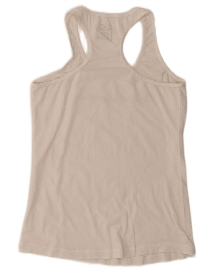 Champion Womens Graphic Vest Top UK 14 Large White