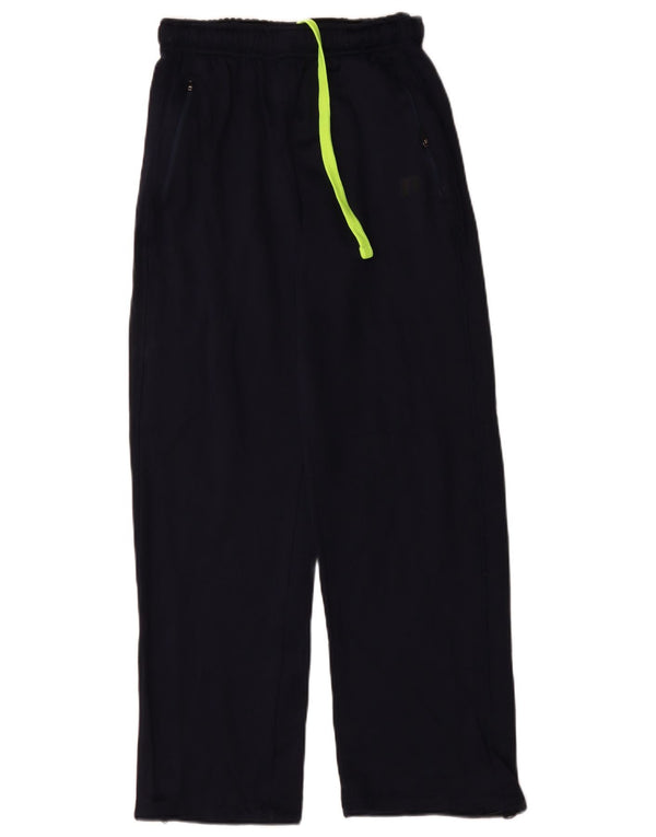 RUSSELL ATHLETIC Mens Tracksuit Trousers Small  Navy Blue Polyester