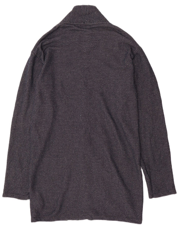 Zara Mens Cardigan Sweater XL Navy Blue Polyester
