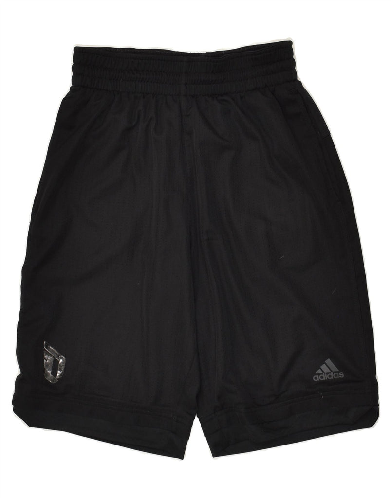 ADIDAS Mens Sport Shorts Small Black Polyester | Vintage Adidas | Thrift | Second-Hand Adidas | Used Clothing | Messina Hembry 