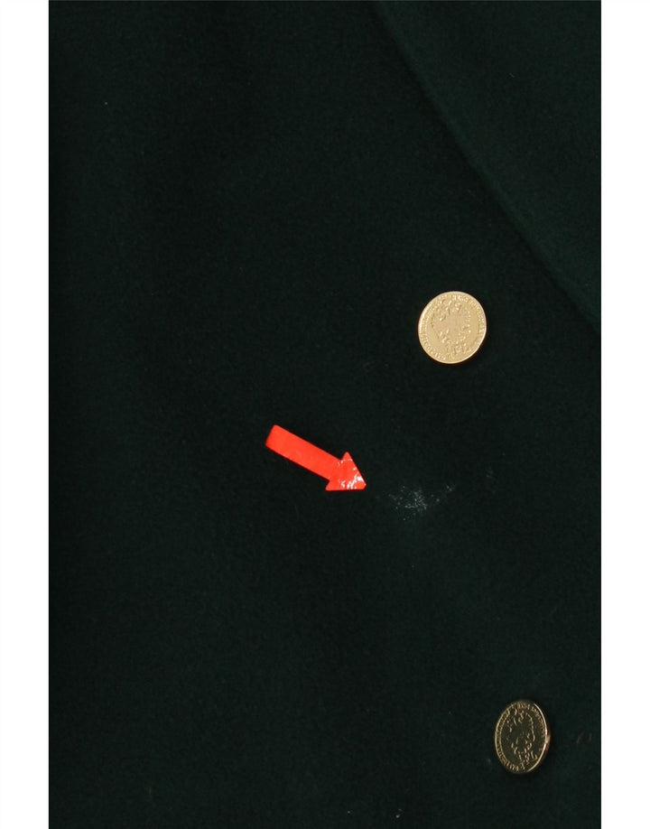 Vintage Womens Double Breasted Blazer Jacket UK 18 XL Green Wool