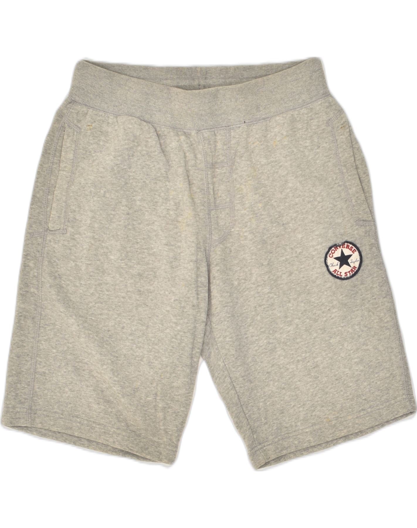 CONVERSE Mens Sport Shorts Small Grey Cotton, Vintage & Second-Hand  Clothing Online