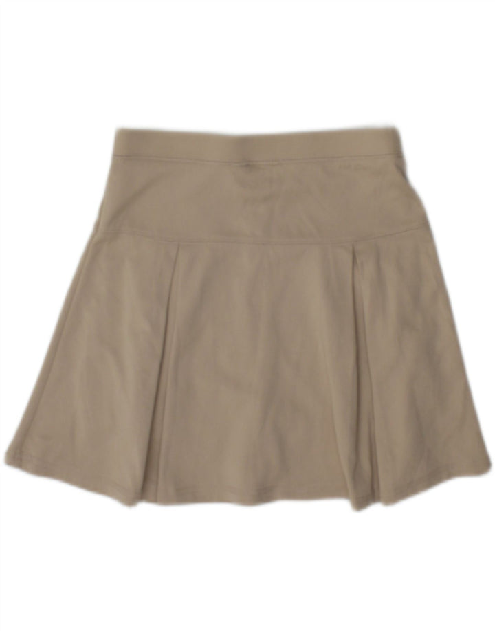 Izod Girls Mini Skirt 11-12 Years W26 Beige Polyester