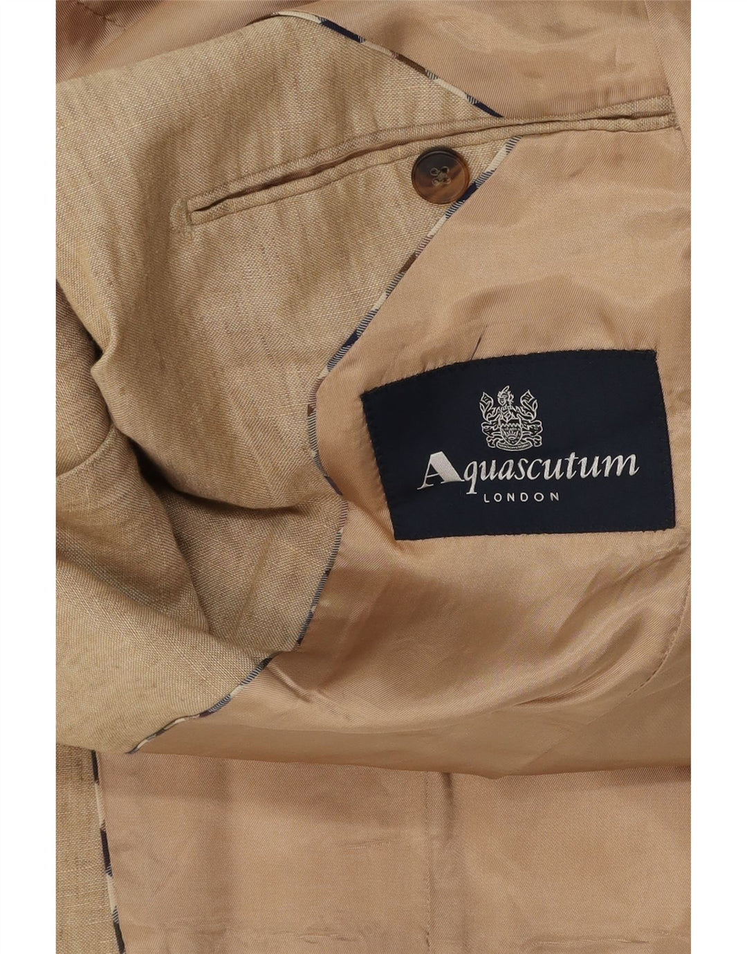 Aquascutum Mens 2 Button Blazer Jacket UK 36 Small Brown