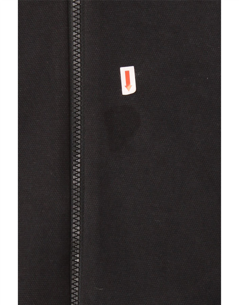 ADIDAS Womens Zip Hoodie Sweater UK 12 /14 Medium Black Cotton Vintage Adidas and Second-Hand Adidas from Messina Hembry 