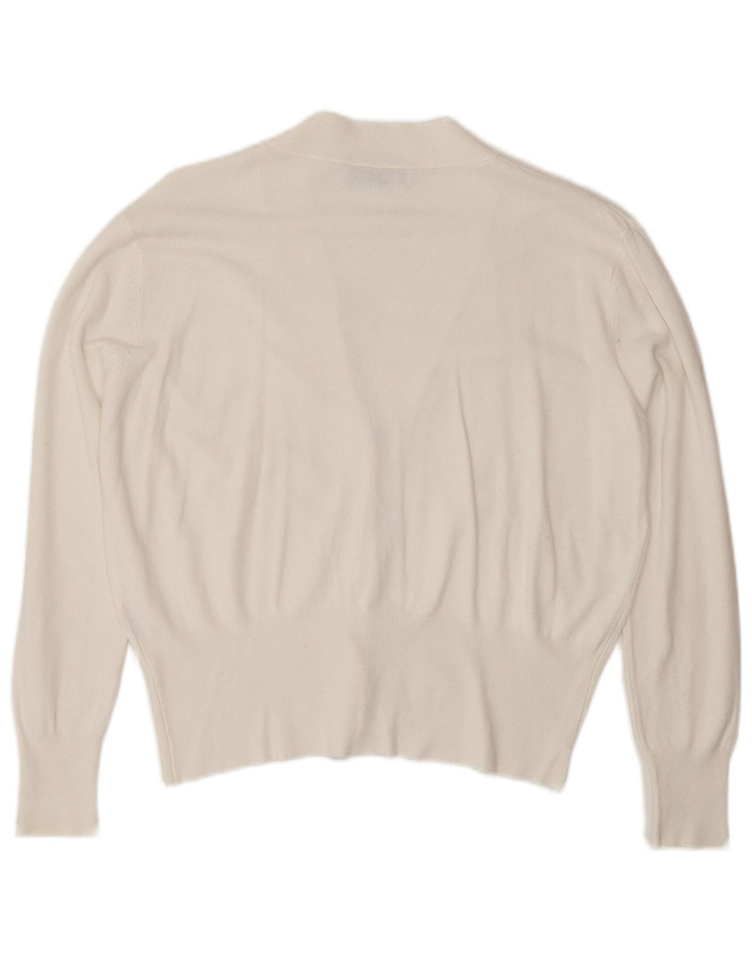 Zara Womens Cardigan Sweater UK 14 Medium White