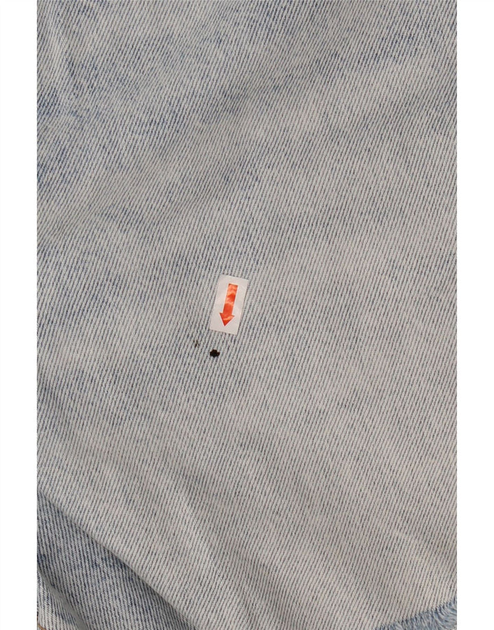 ZARA Womens Denim Shorts EU 46 2XL W36 Blue