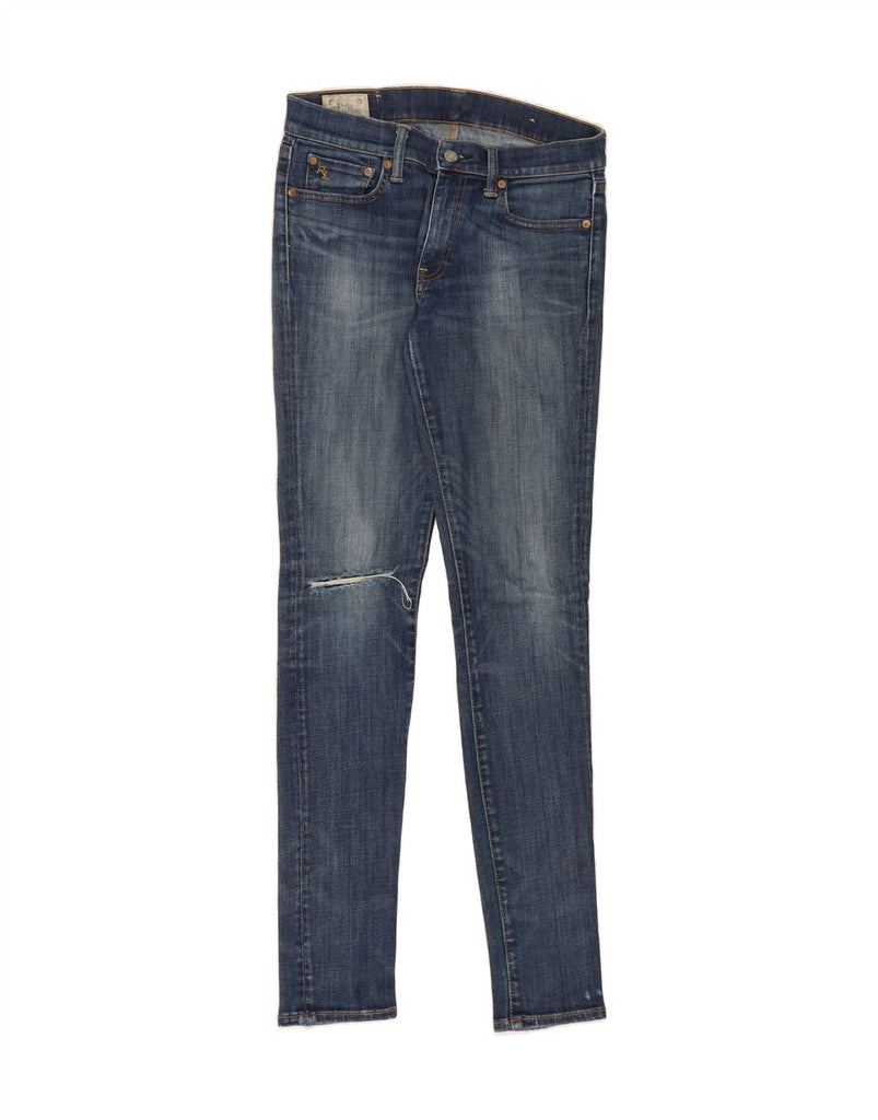 POLO RALPH LAUREN Womens Tompkins Skinny Jeans W28 L33 Blue Cotton Vintage Polo Ralph Lauren and Second-Hand Polo Ralph Lauren from Messina Hembry 