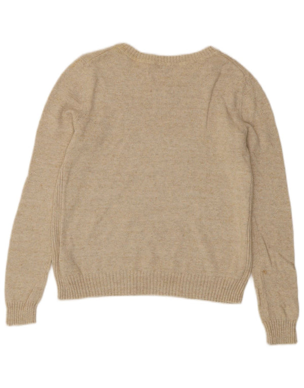 Gap Womens Boat Neck Jumper Sweater UK 6 XS Beige Cotton