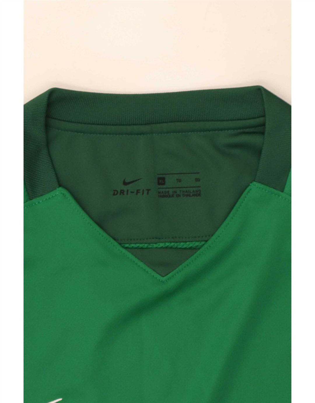 Nike Mens Dri Fit Top Long Sleeve XL Green Colourblock