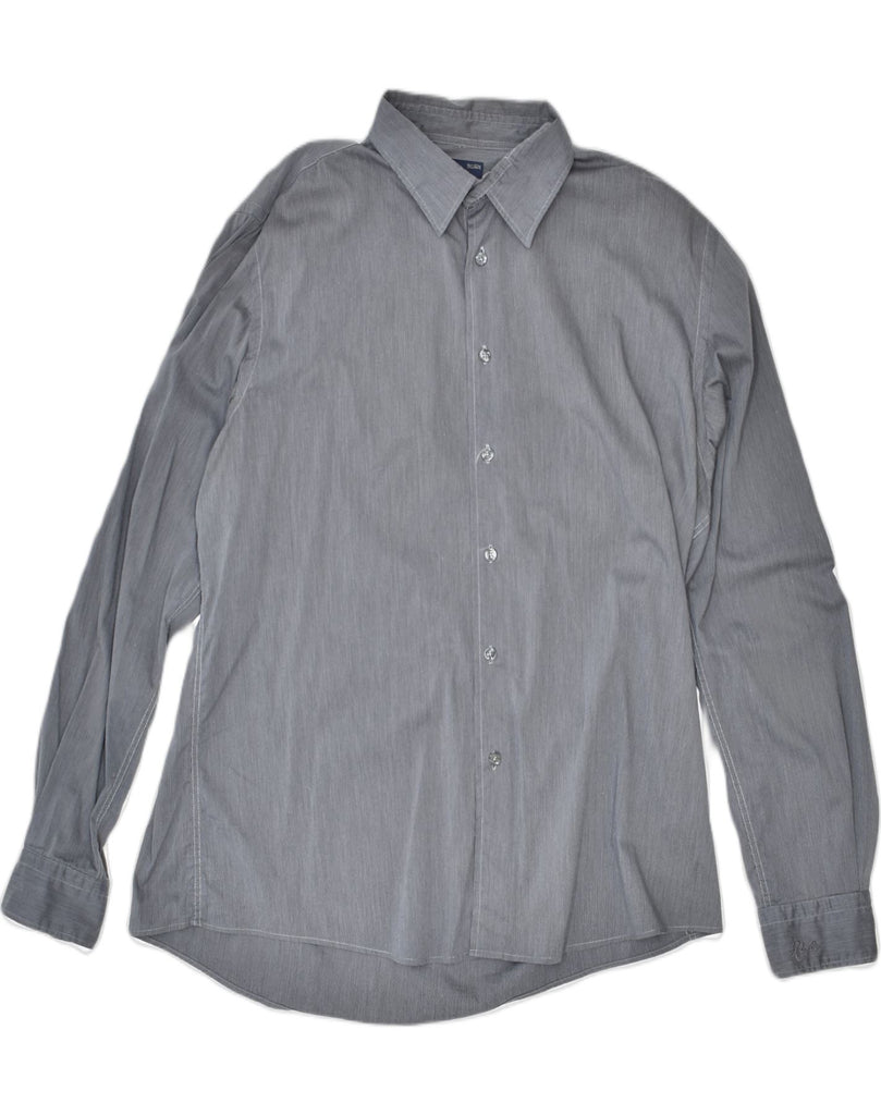 RIFLE Mens Slim Fit Shirt 2XL Grey Cotton | Vintage Rifle | Thrift | Second-Hand Rifle | Used Clothing | Messina Hembry 