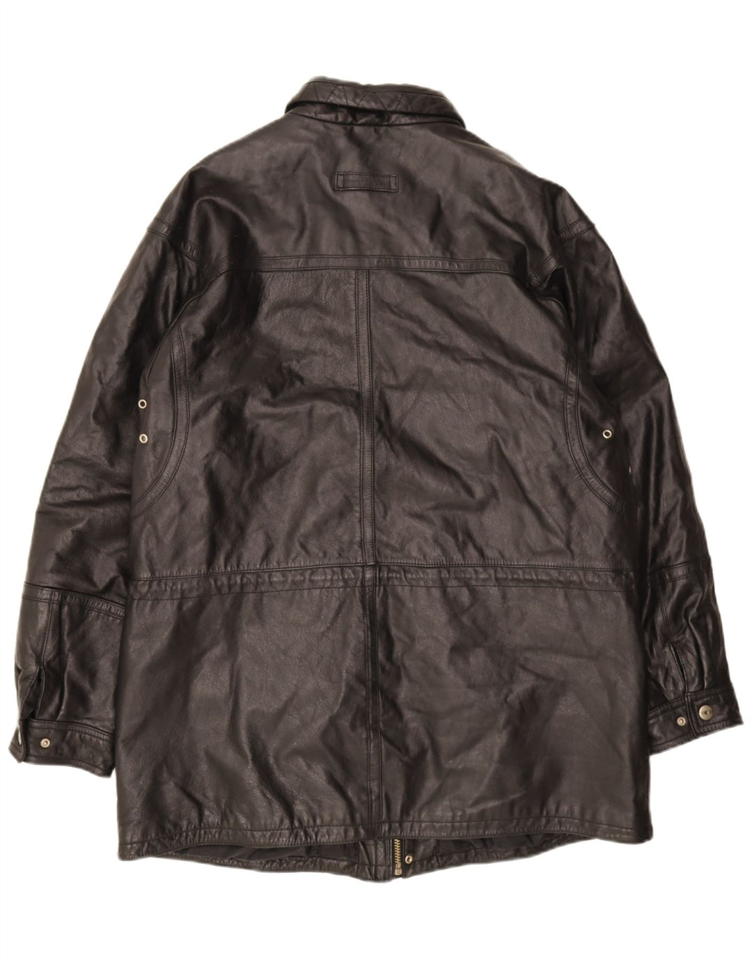 M. Flues Mens Leather Jacket UK 40 Large Black