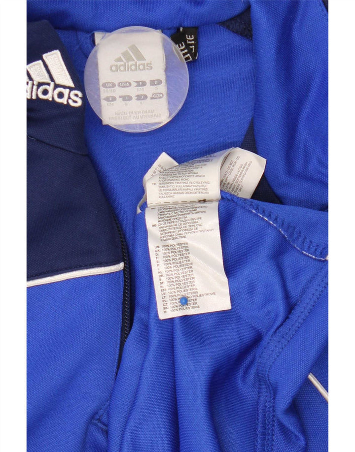 Adidas Mens Climalite Pullover Tracksuit Top UK 38/40 Medium Blue