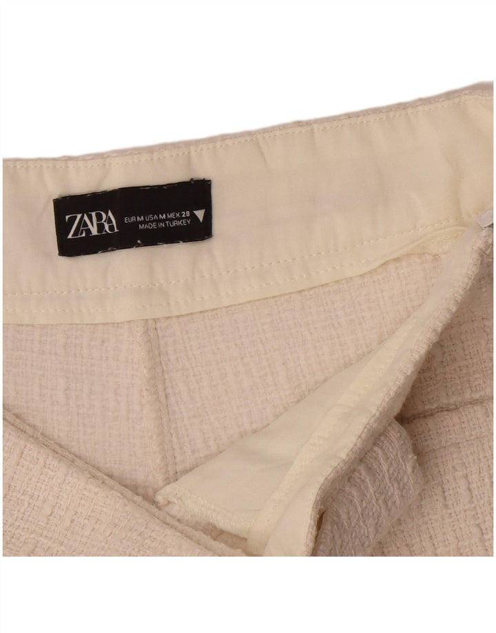 Zara Womens Casual Shorts Medium W28  White