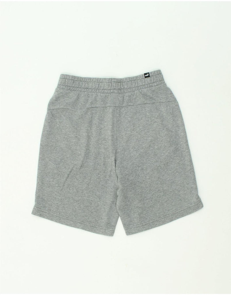 PUMA Mens Graphic Sport Shorts Small Grey Cotton | Vintage Puma | Thrift | Second-Hand Puma | Used Clothing | Messina Hembry 