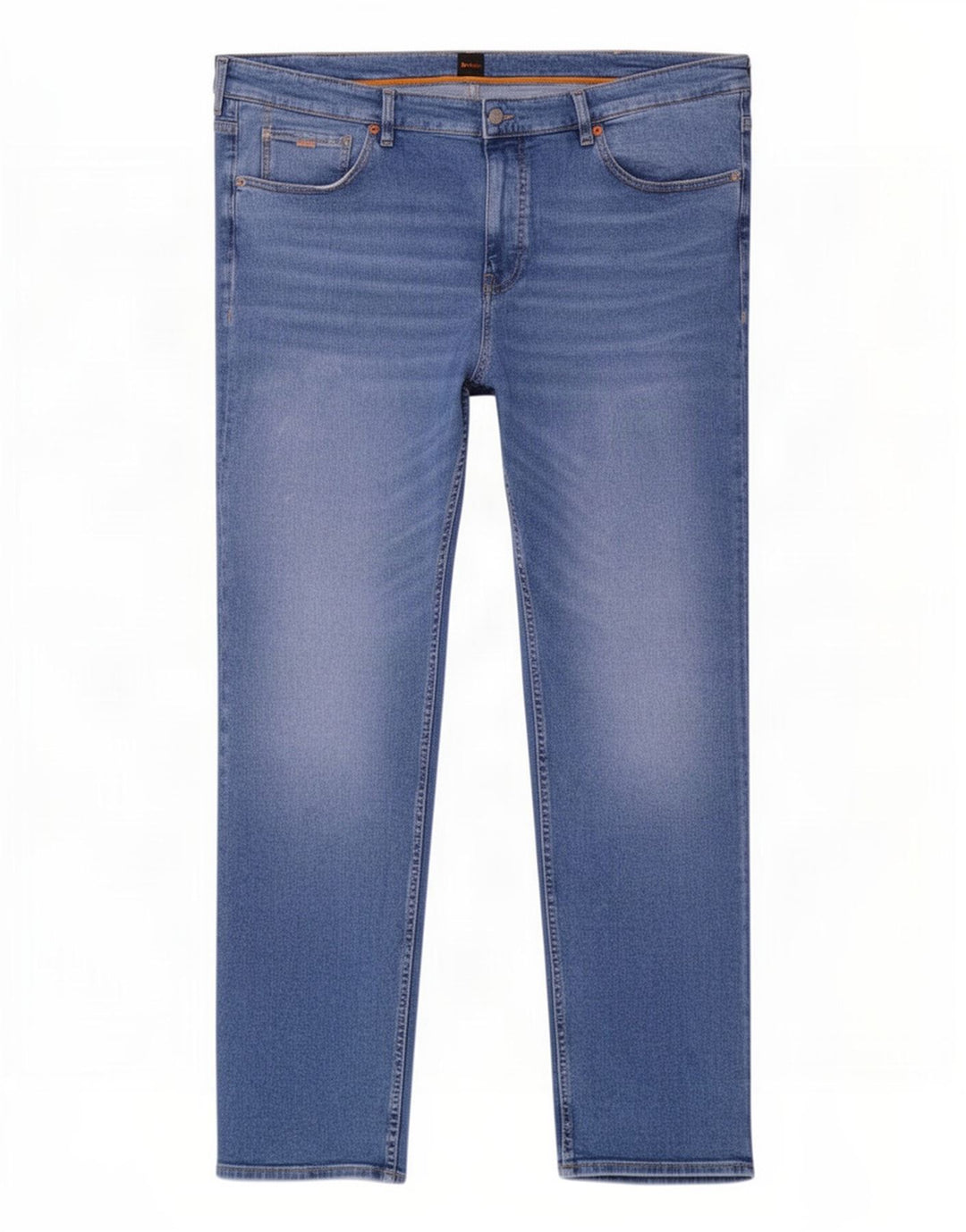 Hugo Boss Mens Straight Jeans W44 L32 Blue Cotton