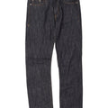 LEVI'S Mens 513 Slim Straight Jeans W30 L32 Navy Blue Cotton